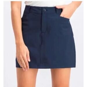Eddie Bauer Adventurer 2.0 Skort Blue Stretch Active Golf Skirt Sporty Ladies